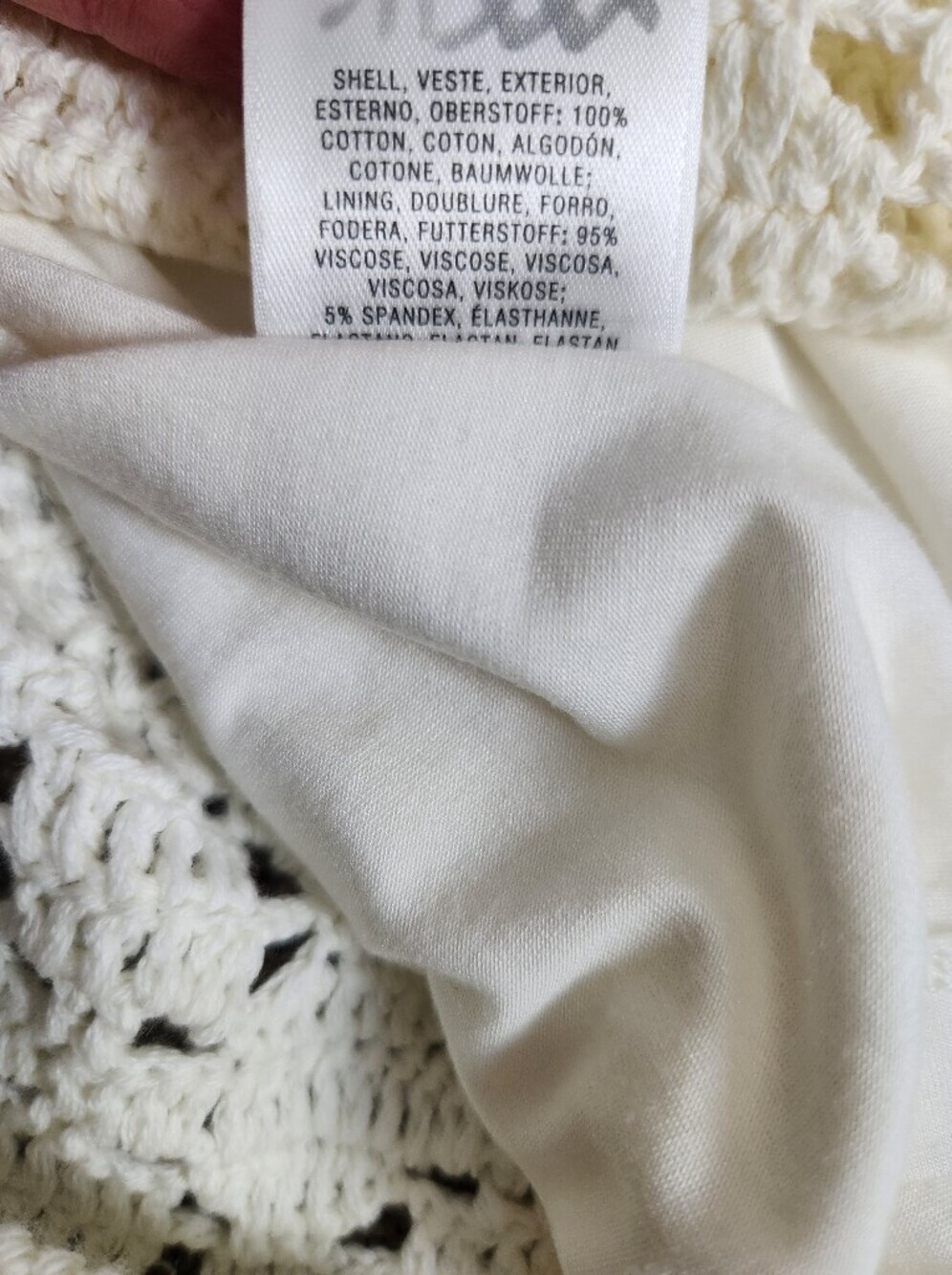 🆕 Anthropologie Britannia Crochet Midi White Summer Dress Sz M Boho Open Knit - Picture 13 of 15